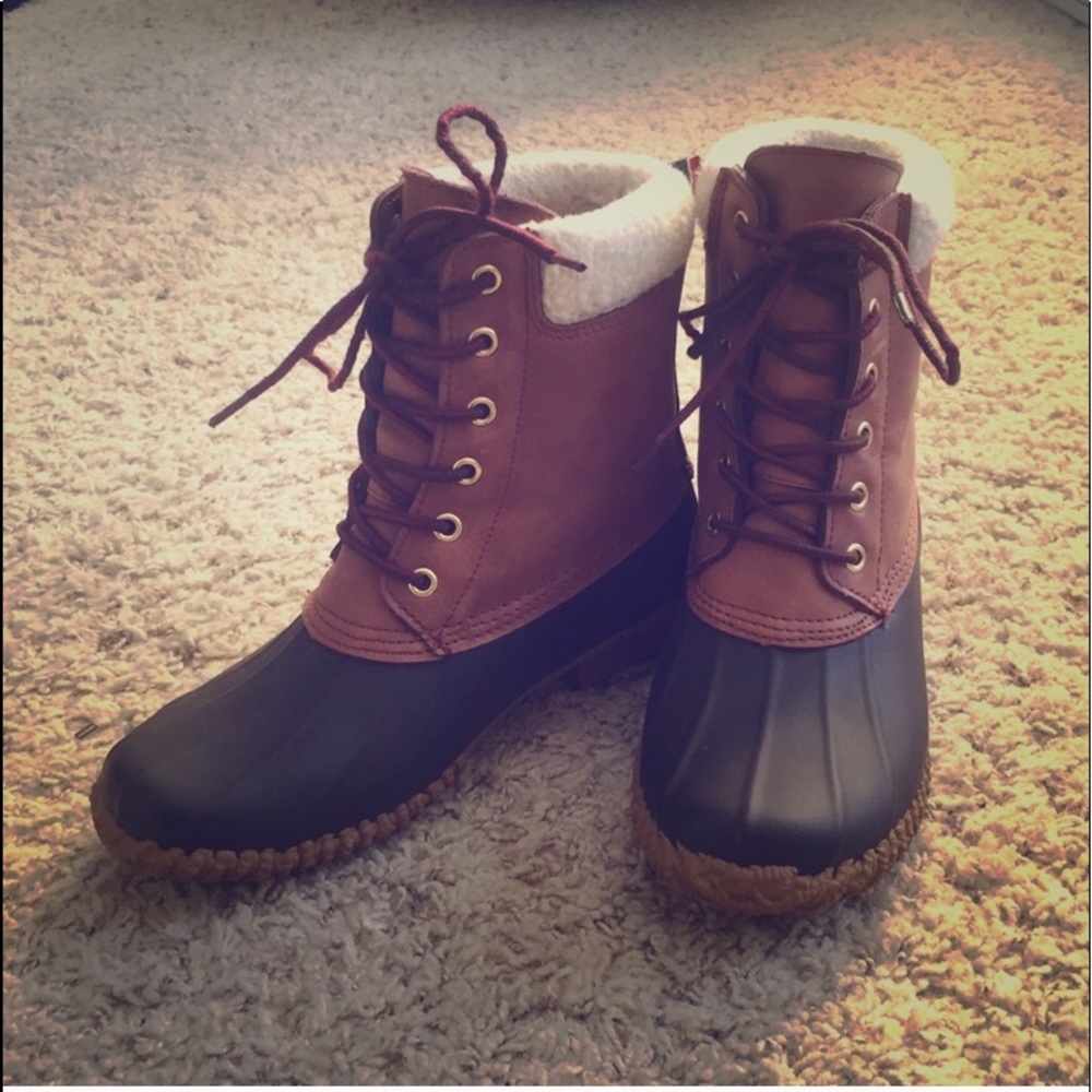 Duck boots.